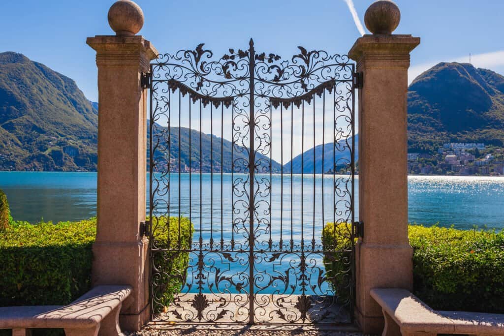 Gate on Lake Lugano
