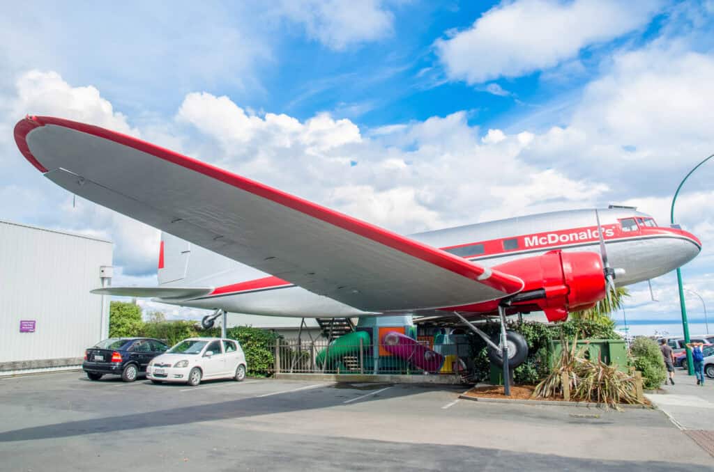 DC-3 Airplane McDonald's Taupo