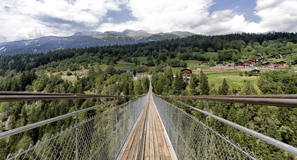 GOMS Bridge (Hängebrücke Fürgangen – Mühlebach)