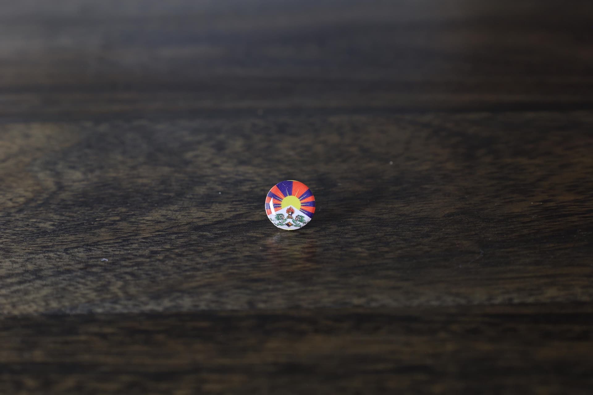 Tibet Flag Map Pin | Flag push pin | Tibet map pin for wood map
