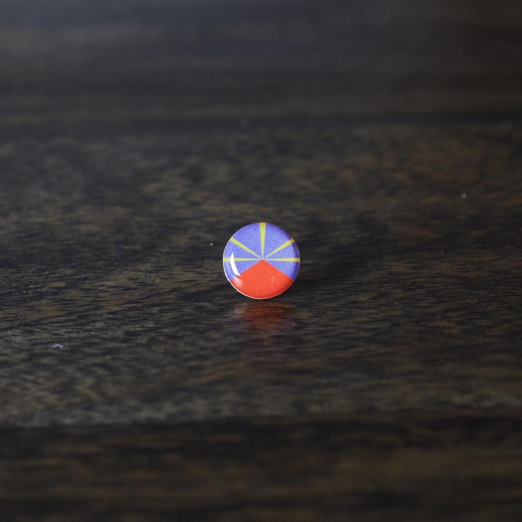 Réunion Island Flag Map Pin | Flag push pin | Reunion Island map pin for wood map
