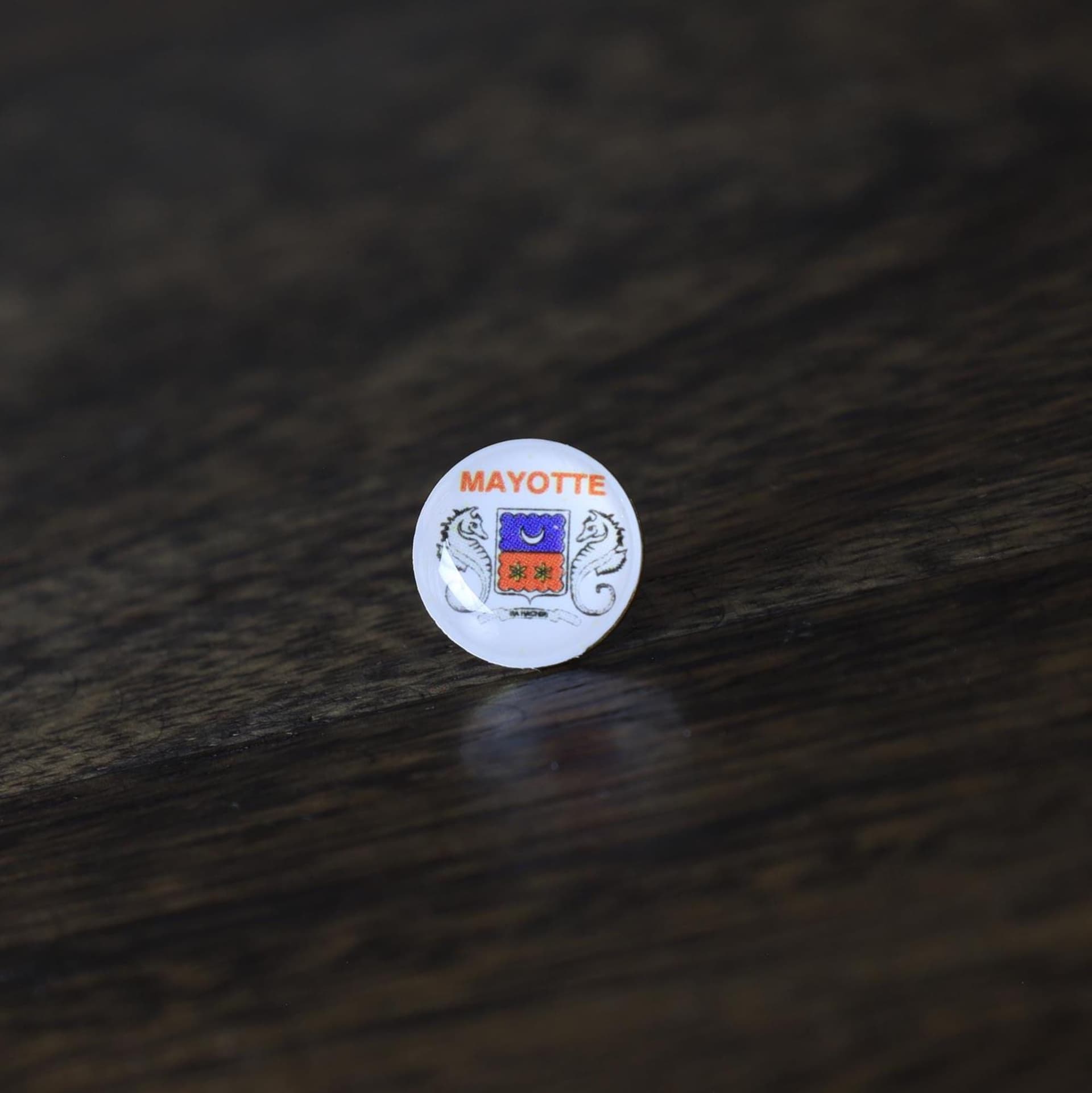 Mayotte Flag Map Pin | Mayotte Flag push pin | Mayotte map pin for wood map