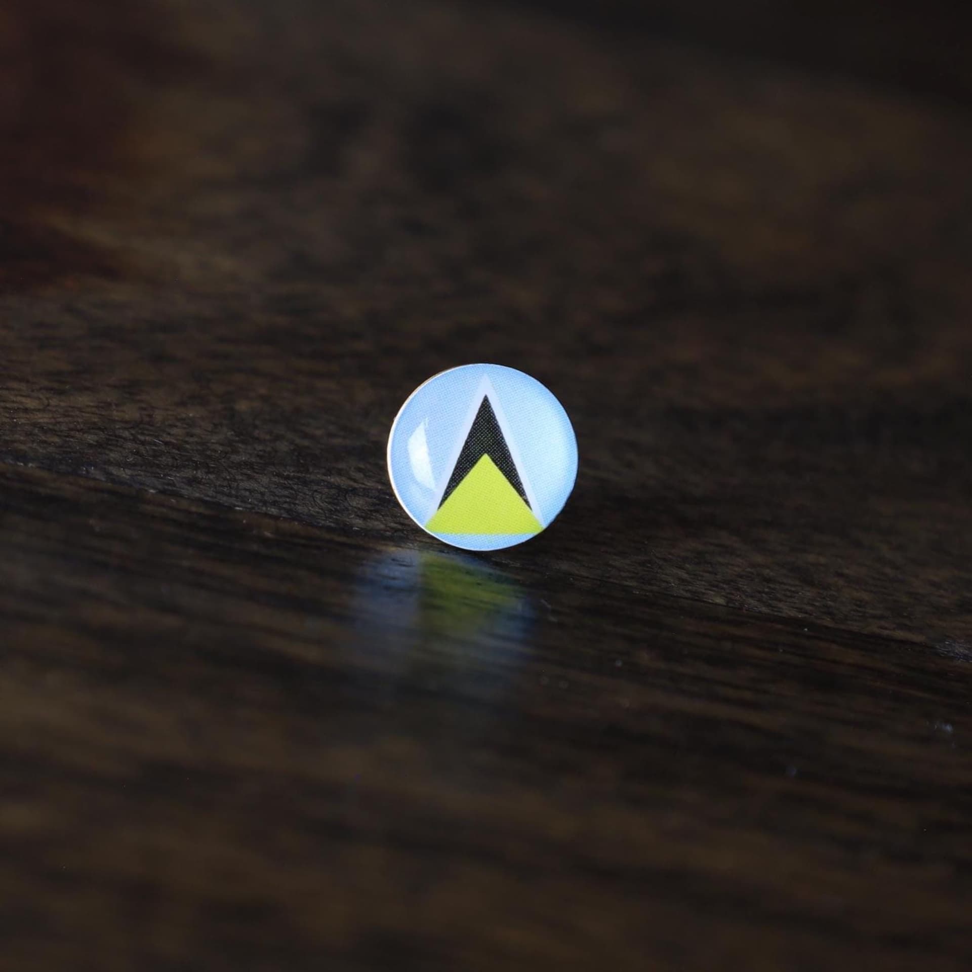 Saint Lucia Flag Map Pin | Saint Lucia Flag push pin | Saint Lucia map pin for wood map