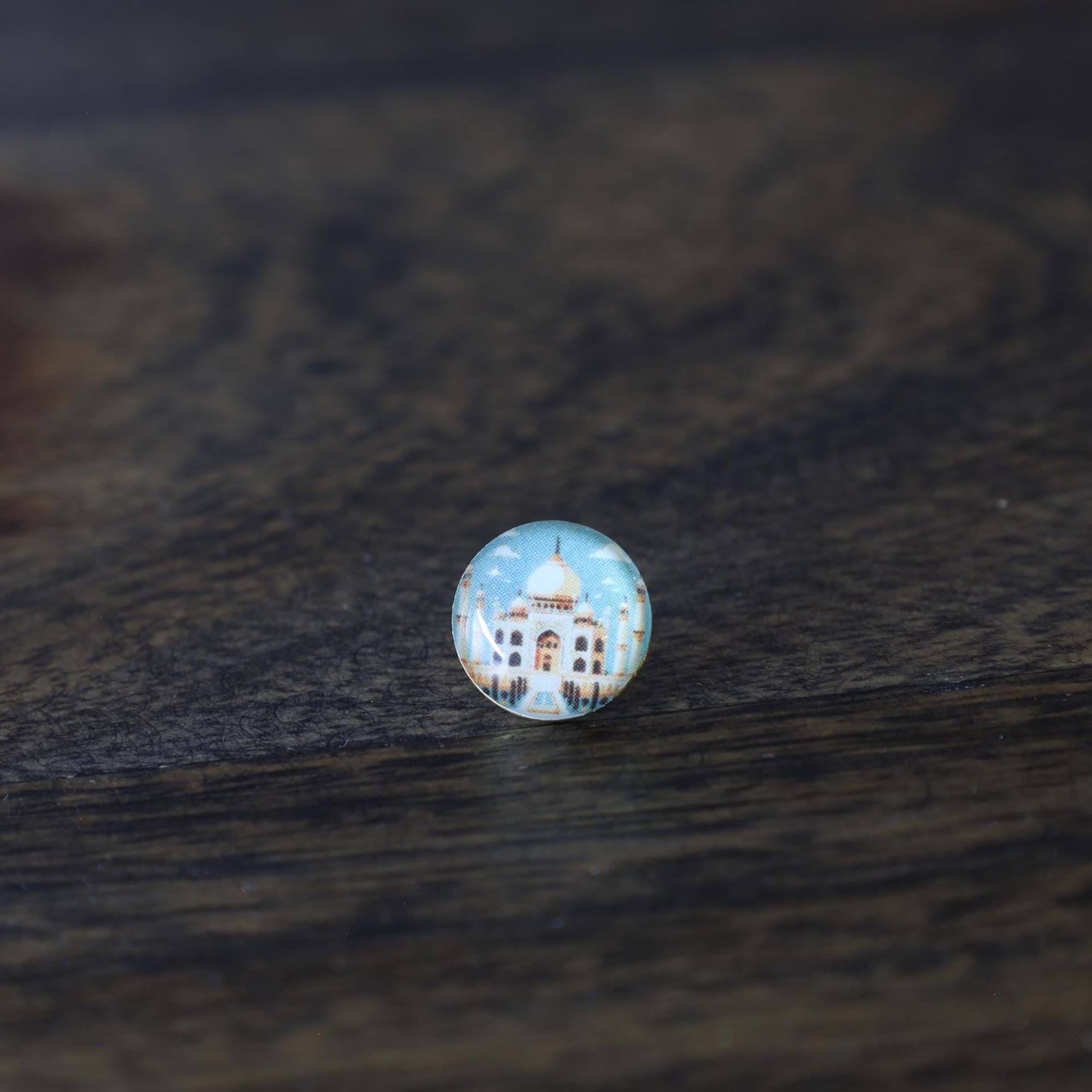 Taj Mahal Flag Map Pin | Taj Mahal Flag push pin | Taj Mahal map pin for wood map
