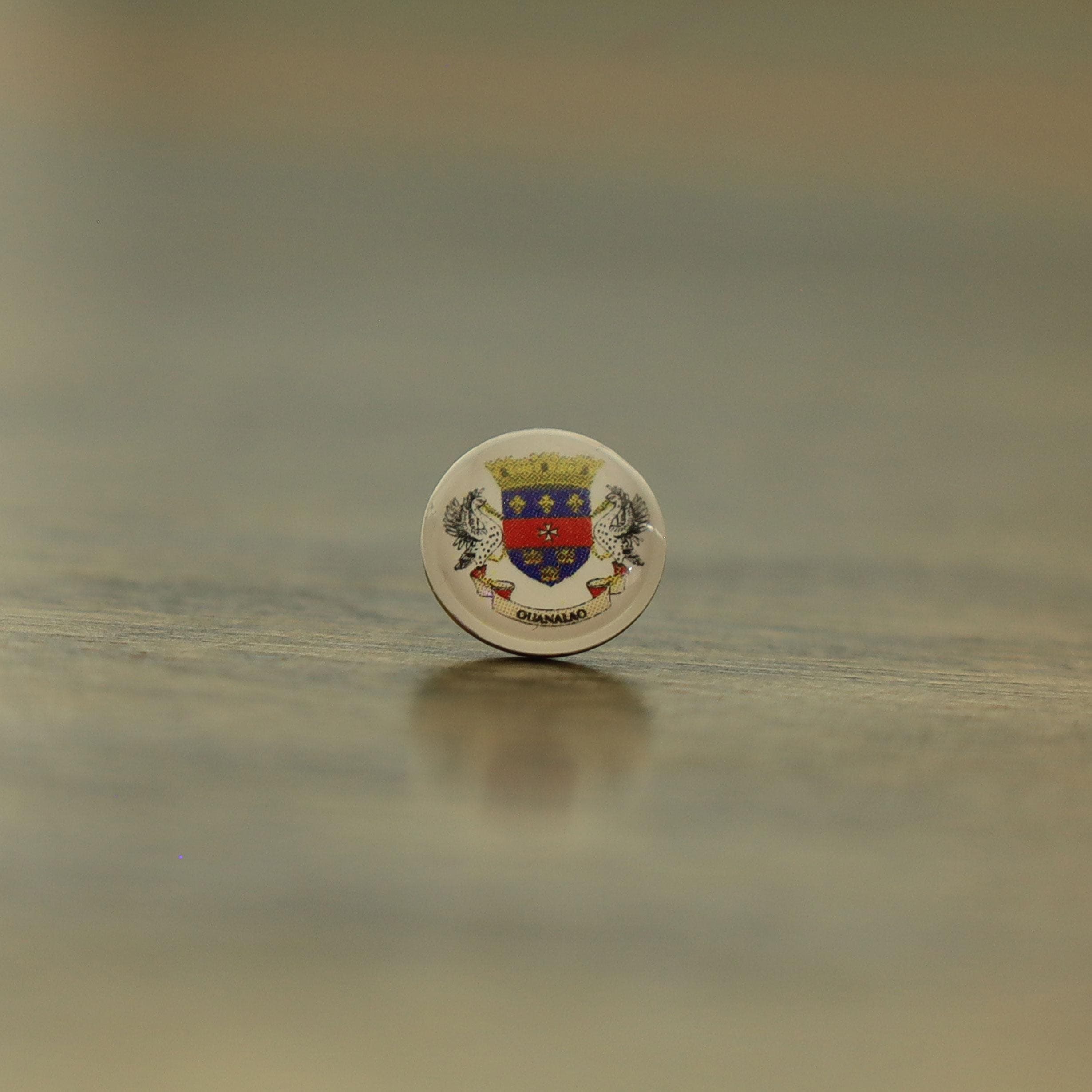 Saint Barthelemy Flag Map Pin | Saint Barthelemy Flag push pin | Saint Barthelemy map pin for wood map