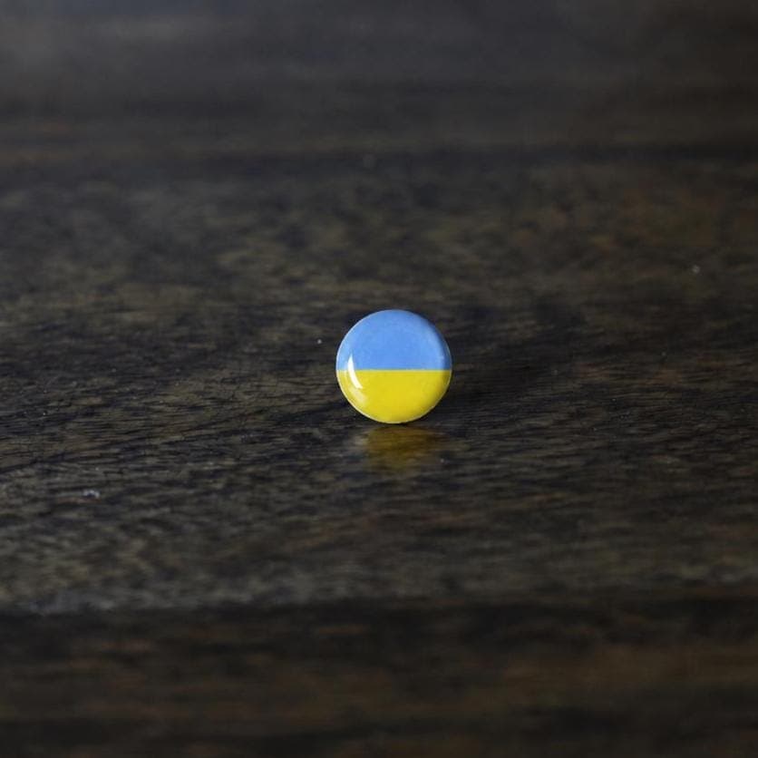 Ukraine Flag Map Pin | Ukraine Travel Map Pin | Ukraine Lapel Pin