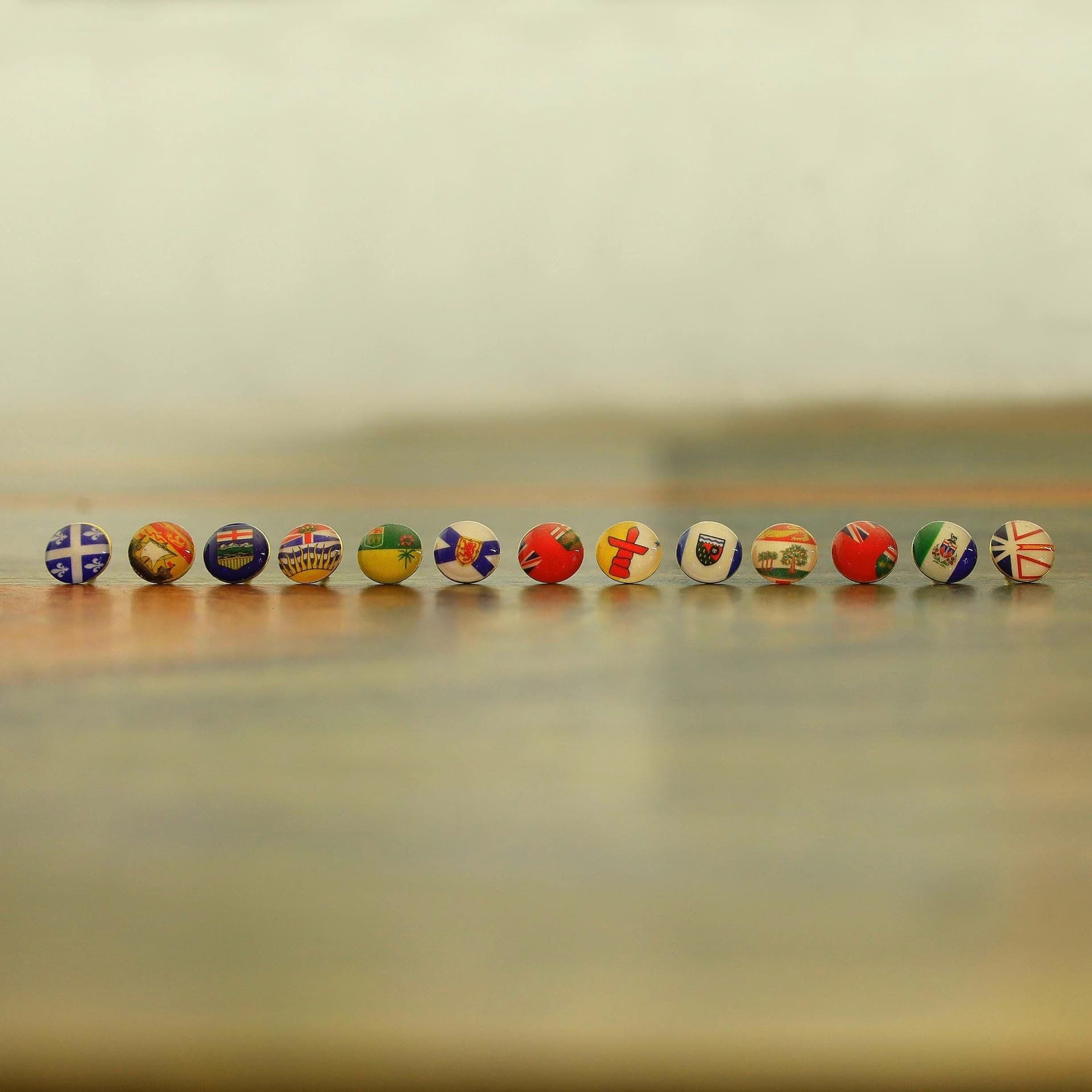 Canada Provinces and Territories Flag Map Pins | Canada Provinces Flag push pins | Canada Provinces map pins for wood map