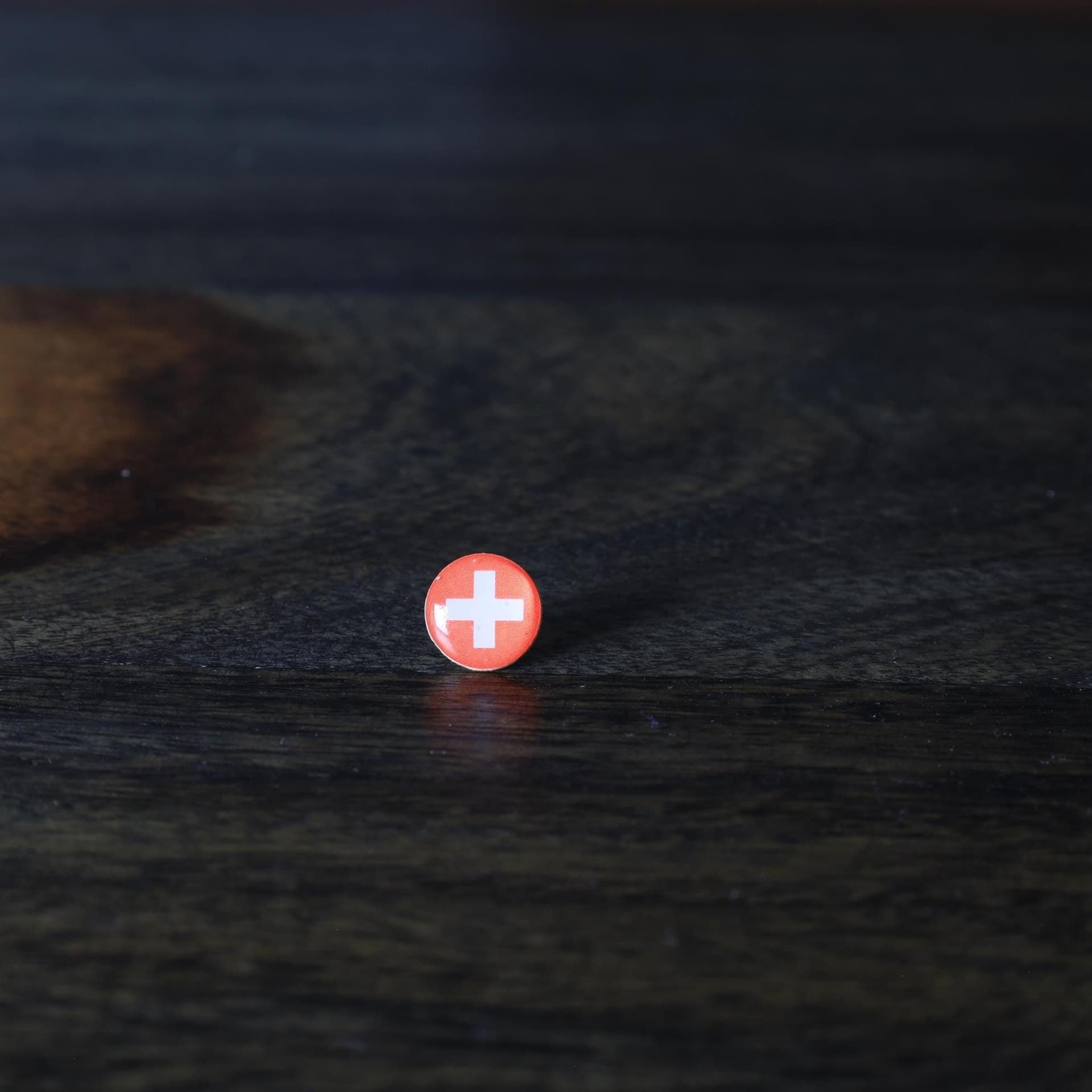 Switzerland Flag Map Pin | Switzerland Flag push pin | Switzerland map pin for wood map