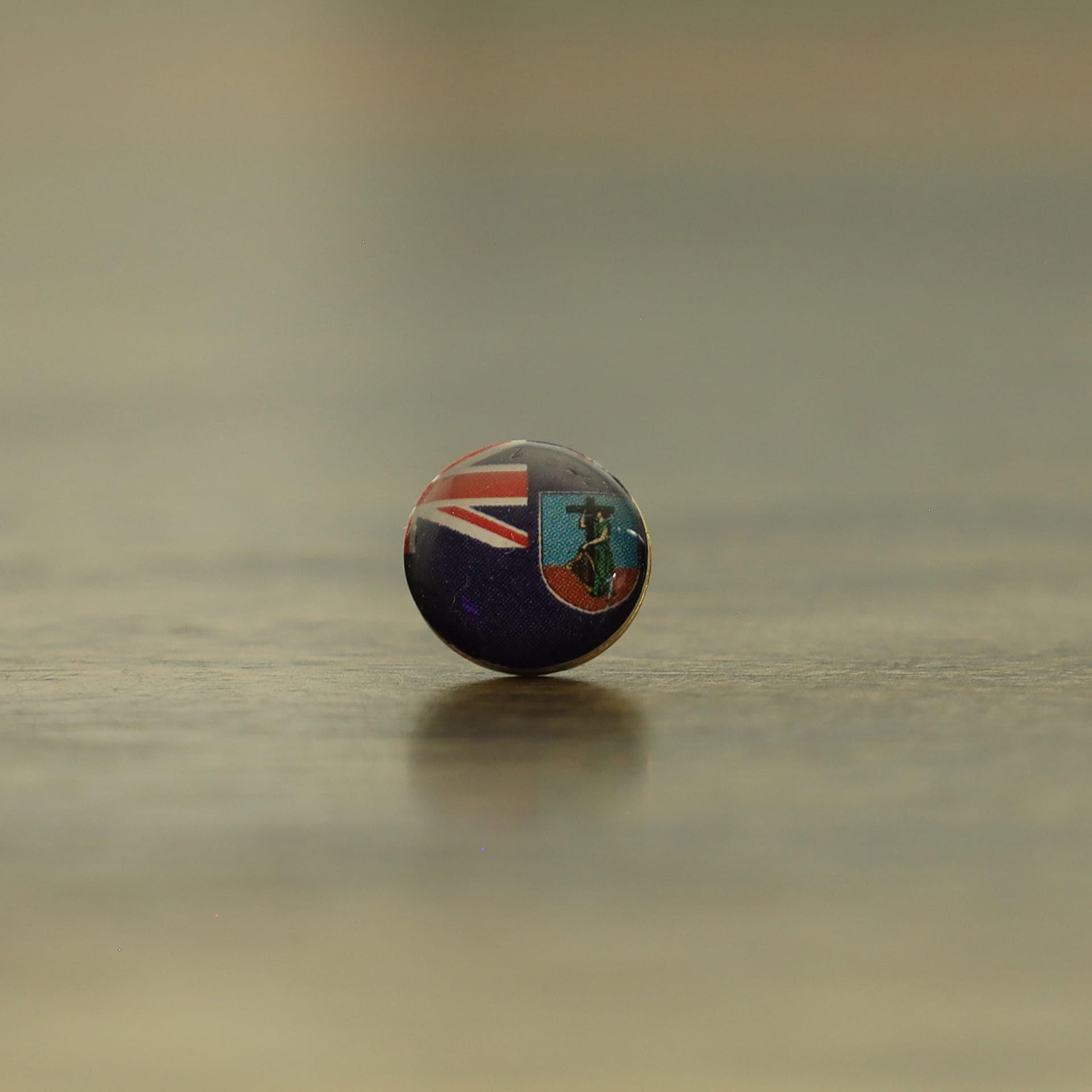 Montserrat Flag Map Pin | Montserrat Flag push pin | Montserrat map pin for wood map