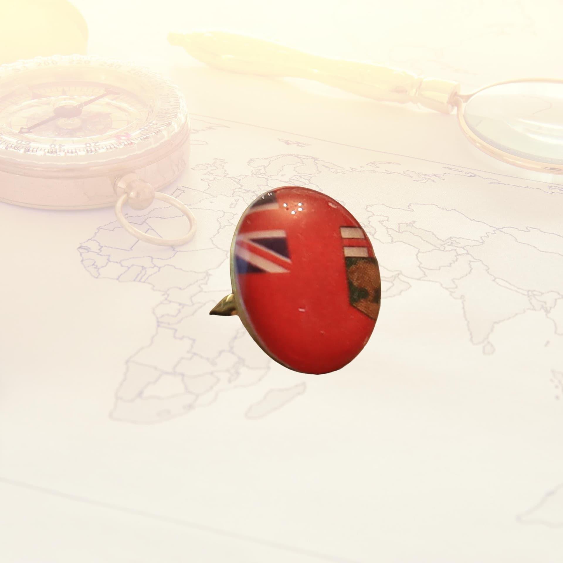 Manitoba Flag Map Pin | Flag push pin | map pin for wood map