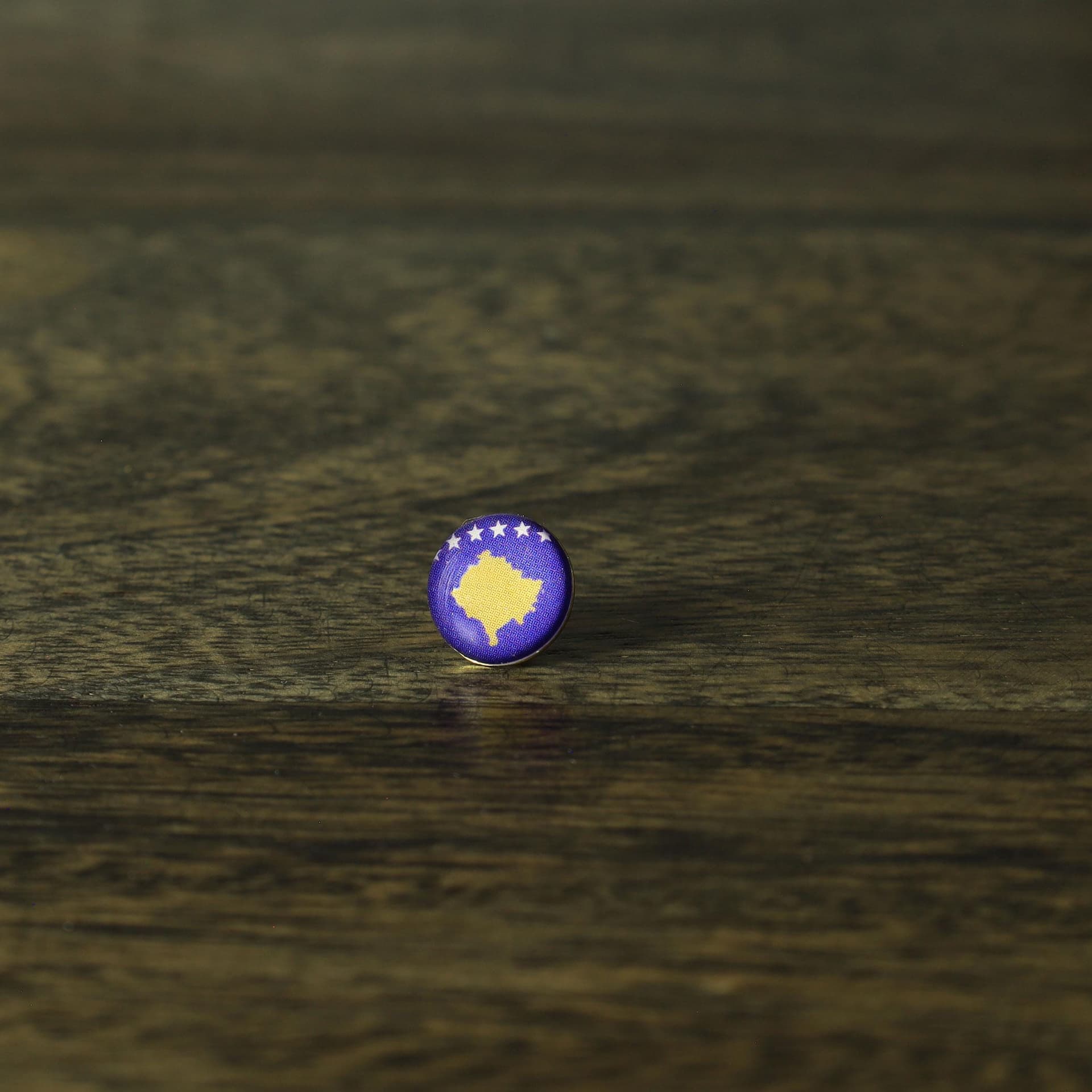 Kosovo Flag Map Pin | Kosovo Flag push pin | Kosovo map pin for wood map