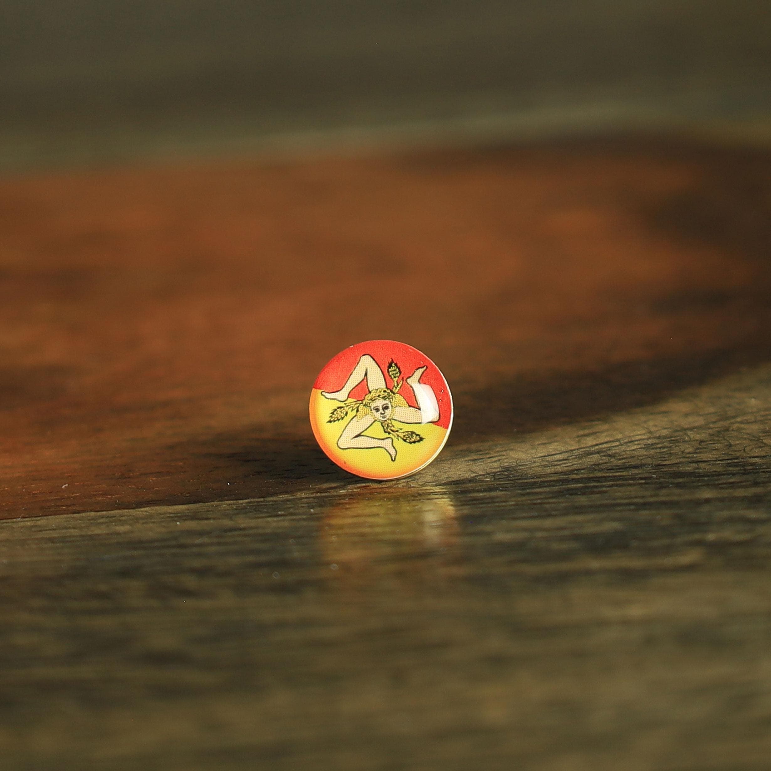 Sicily Italy Flag Map Pin | Sicily push pin | Sicily map pin for wood map