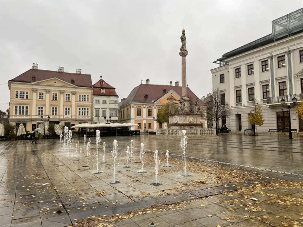 Gyor Old Town Area