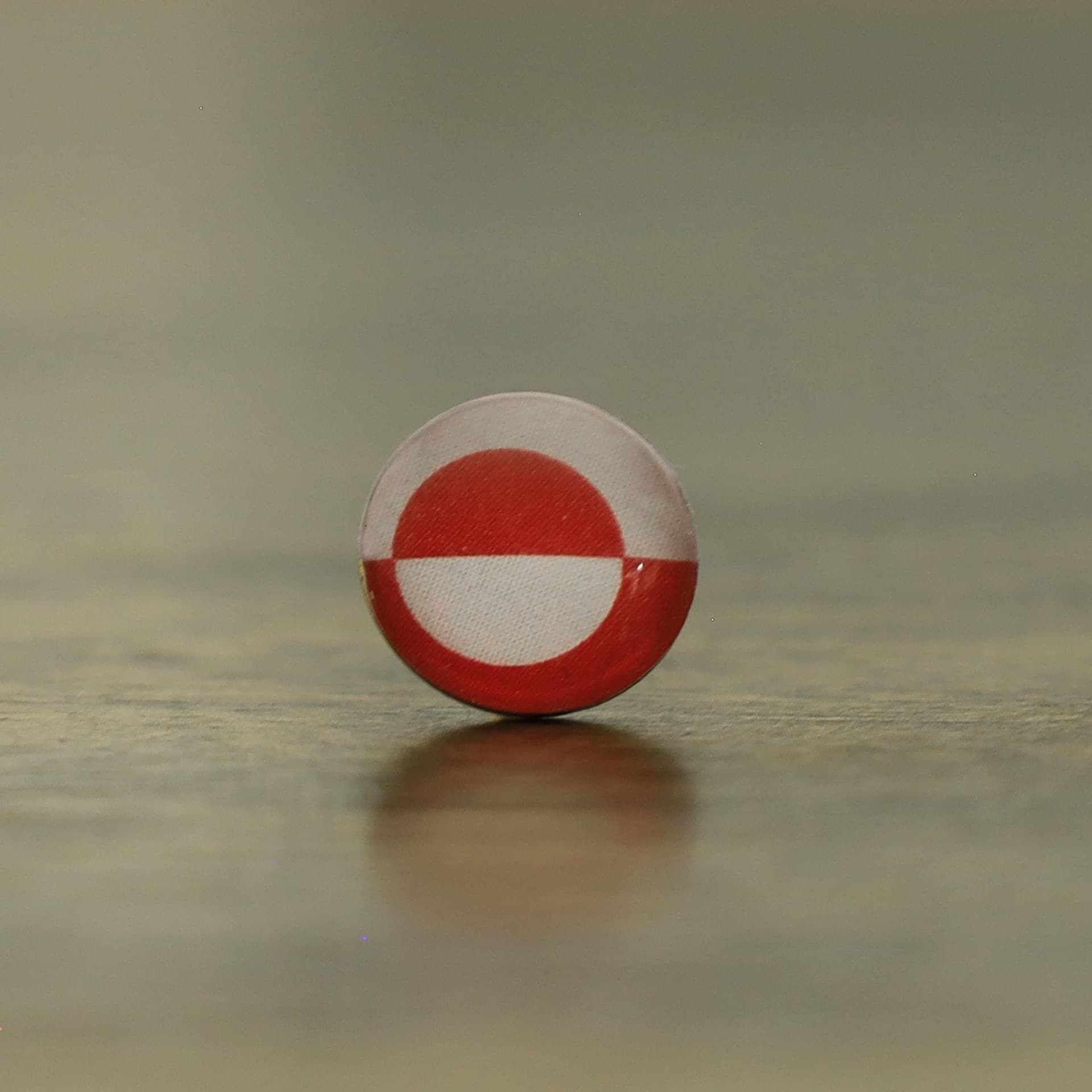 Greenland Flag Map Pin | Greenland Flag push pin | Greenland map pin for wood map