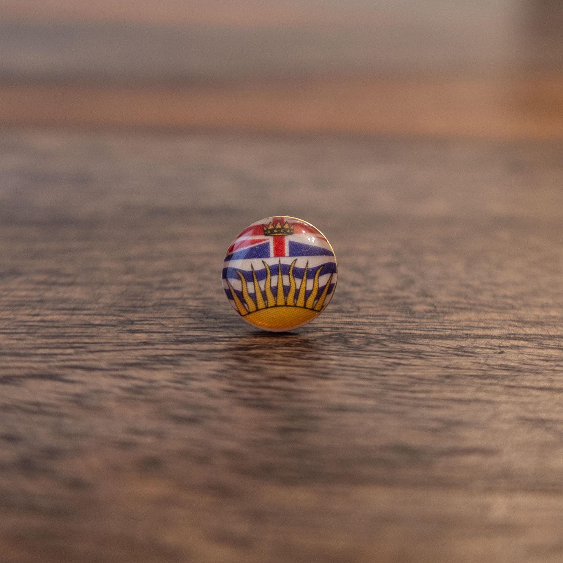 British Columbia Canada Flag Map Pin | British Columbia Flag push pin | British Columbia map pin for wood map