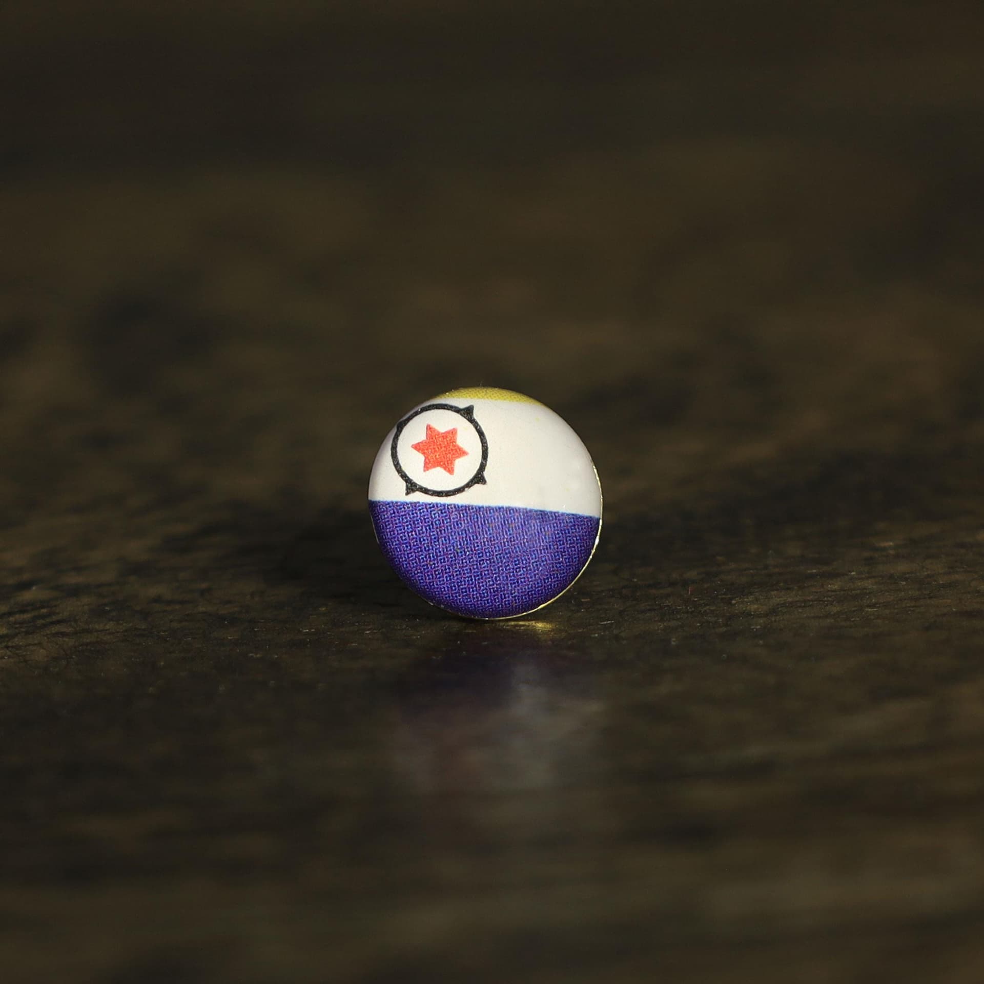 Bonaire Flag Map Pin | Flag push pin | Bonaire map pin for wood map