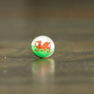 Wales Flag Map Pin | Wales Flag push pin | Wales map pin for wood map