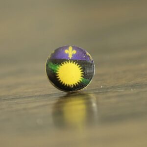Guadeloupe Flag Map Pin | Flag push pin | Guadeloupe map pin for wood map