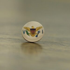 U.S. Virgin Islands Flag Map Pin | Flag push pin | U.S. Virgin Islands map pin for wood map