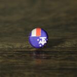 French Southern and Antarctic Lands Flag Map Pin | Flag push pin | map pin for wood map