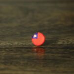 Taiwan Flag Map Pin | Taiwan Flag push pin | Taiwan map pin for wood map