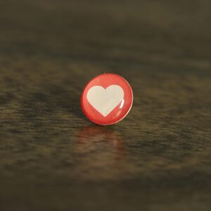 Heart Location Map Pin | Heart push pin | Favorite location map pin for wood map