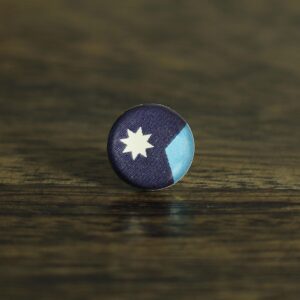 Minnesota New Flag Map Pin | Minnesota Flag push pin | Minnesota north star map pin for wood map