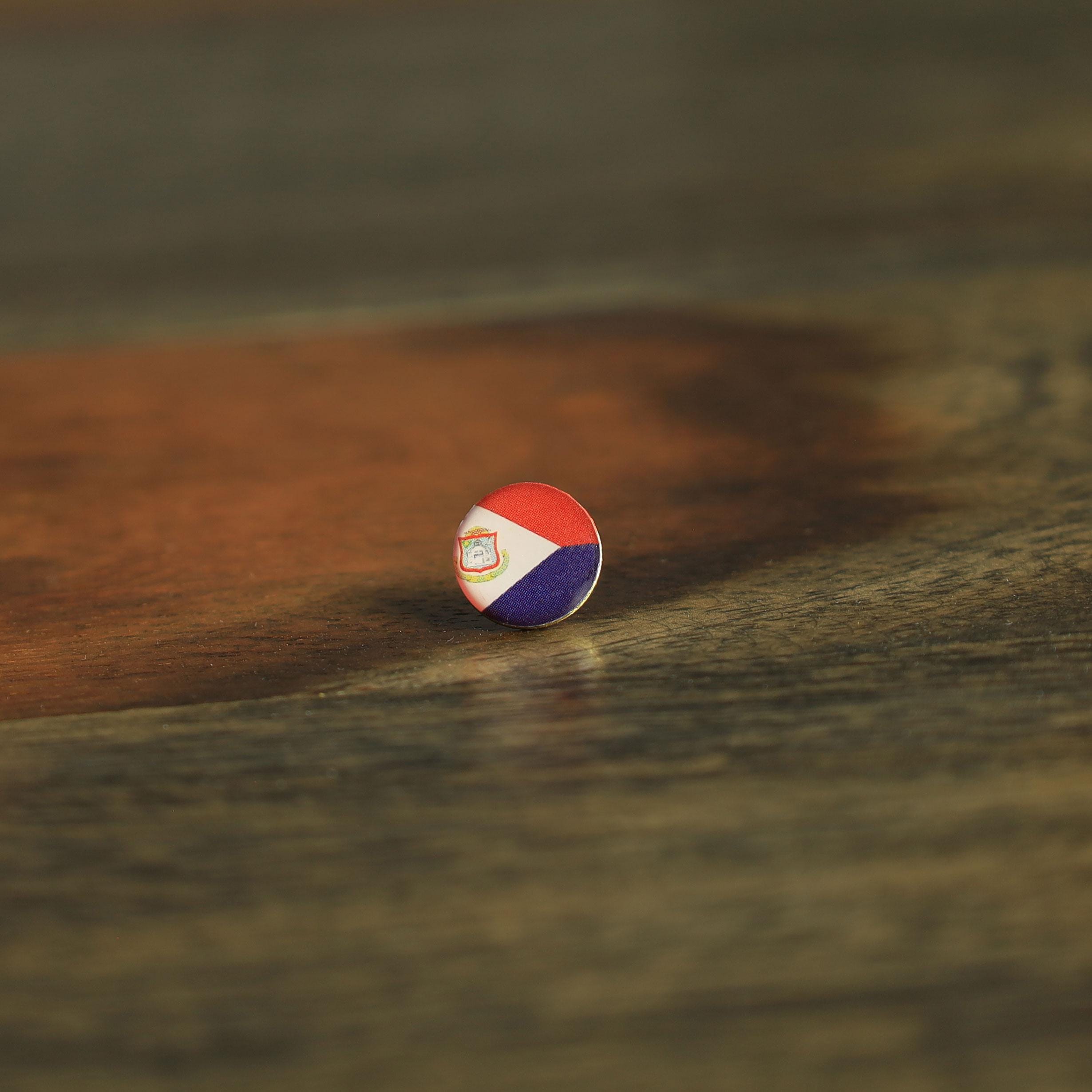 Sint Maarten Flag Map Pin | Flag push pin | Sint Maarten map pin for wood map