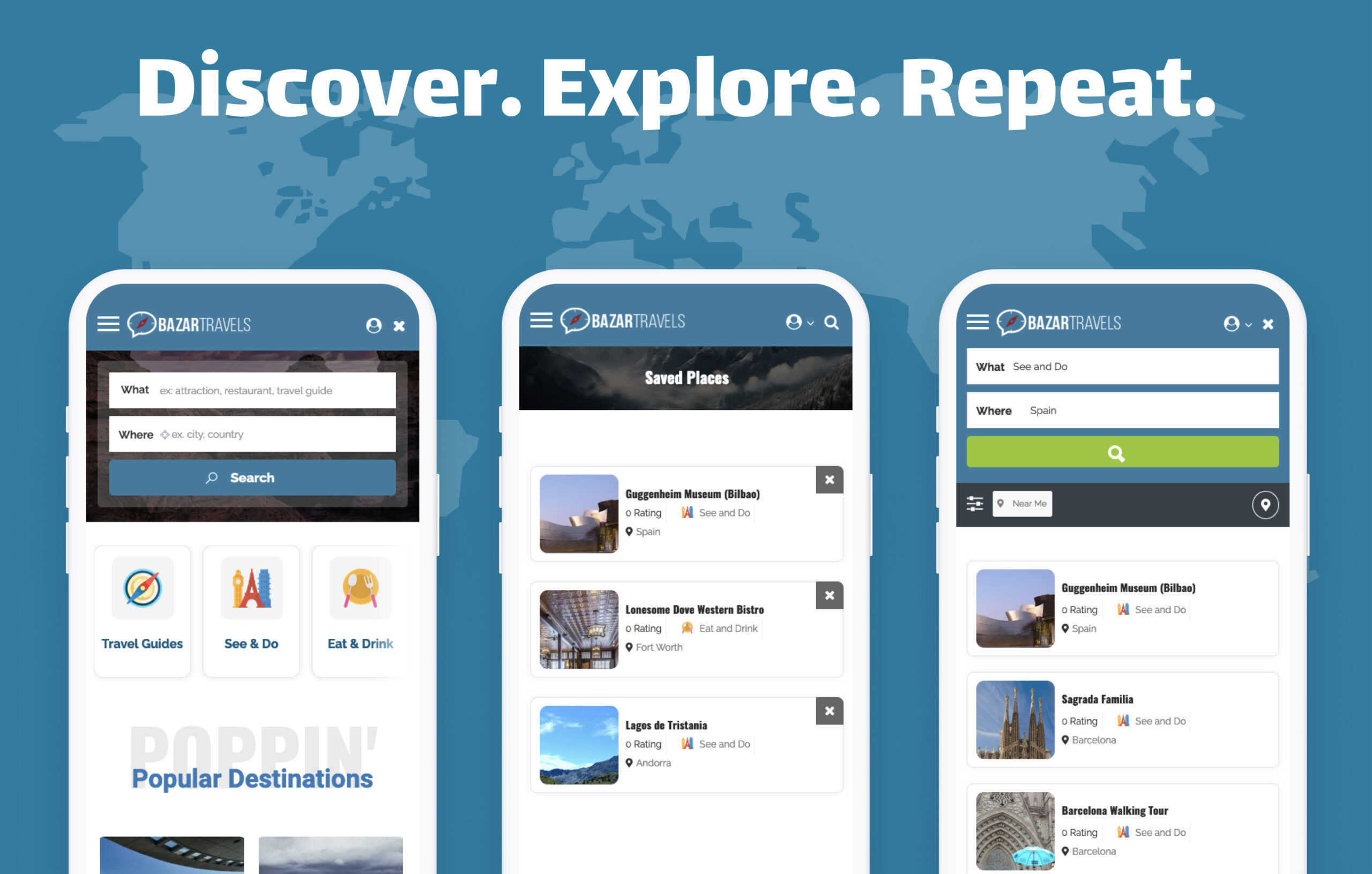 Bazar Travel App – Travel Guides & Destinations