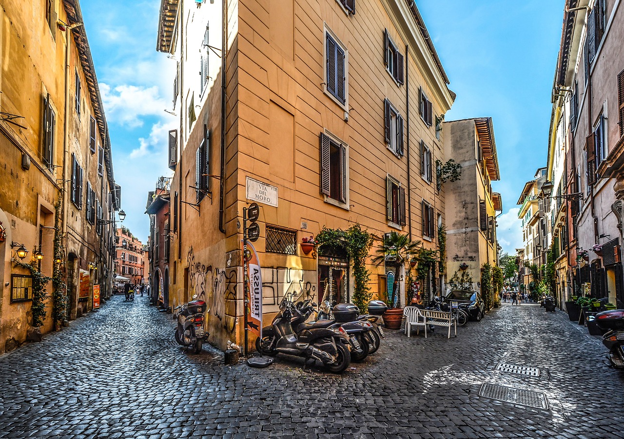 rome, italy, motorcycle
