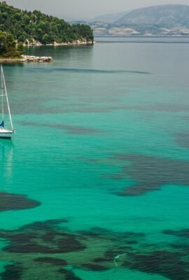 Sea, corfu, greece