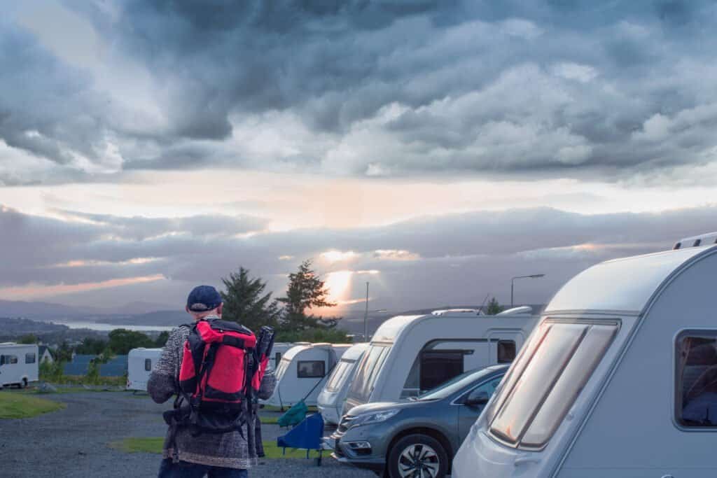 Motorhome campers in scotland