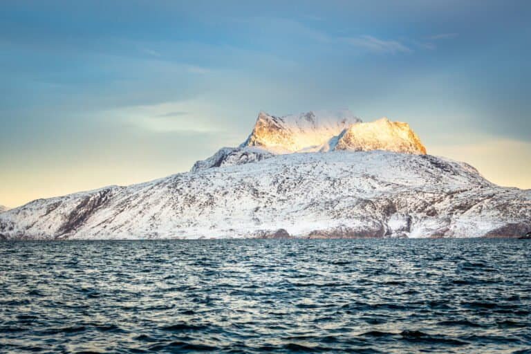 Sermitsiaq mountain in greenland