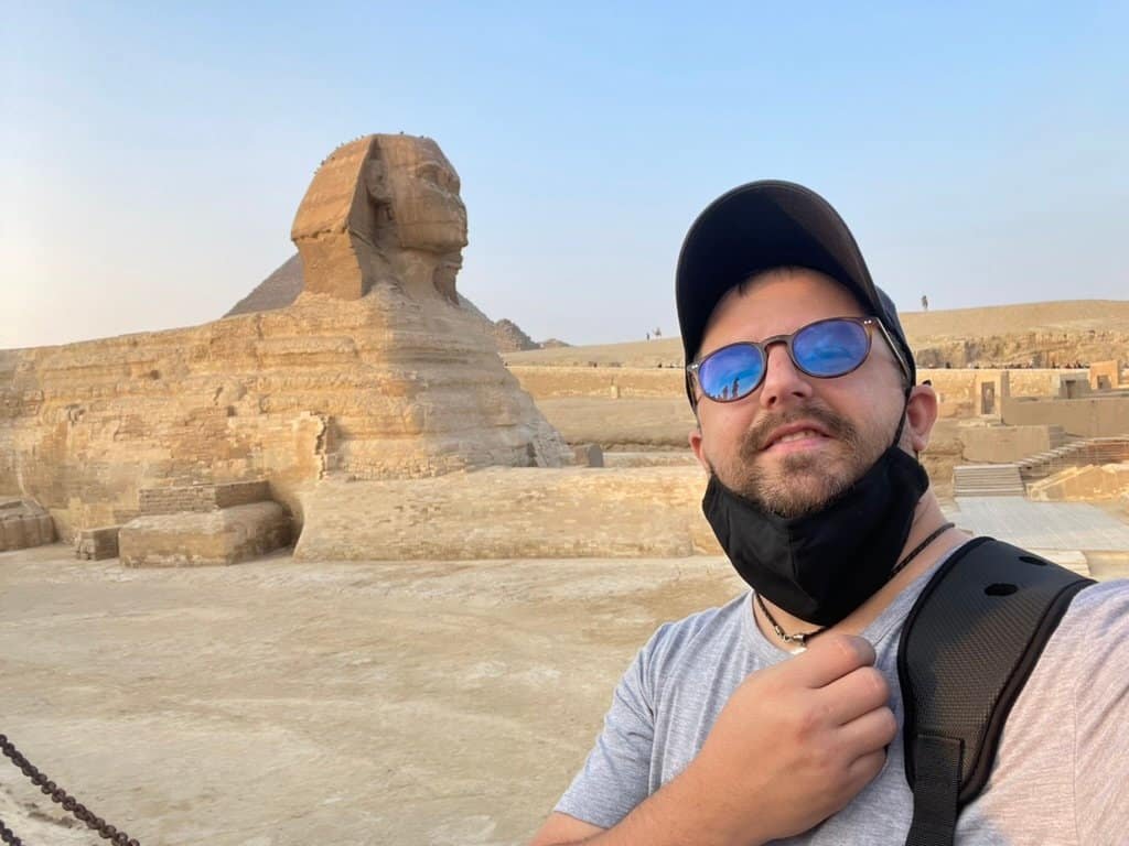 Visiting the great sphinx