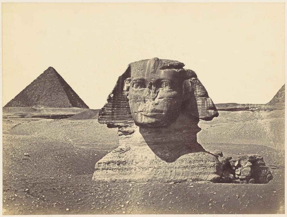 Vintage photo of the great sphinx