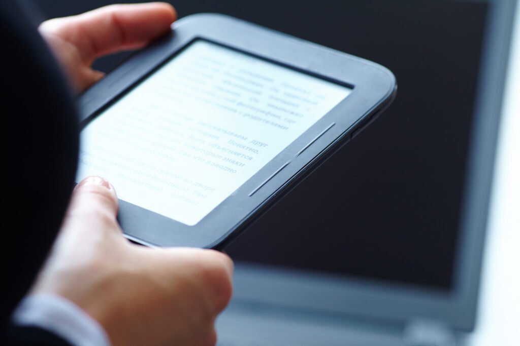 Woman with pc tablet